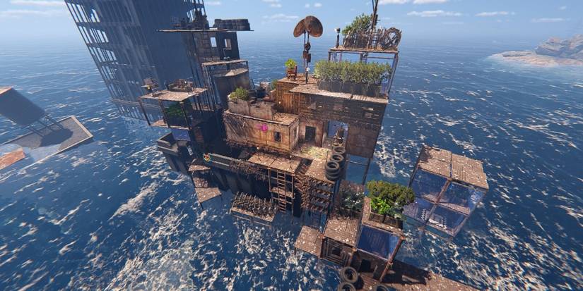 Large water base near ruins Sunkenland