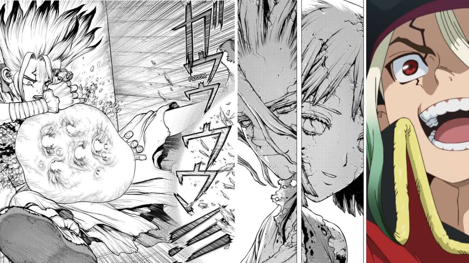 Dr Stone Manga Shots