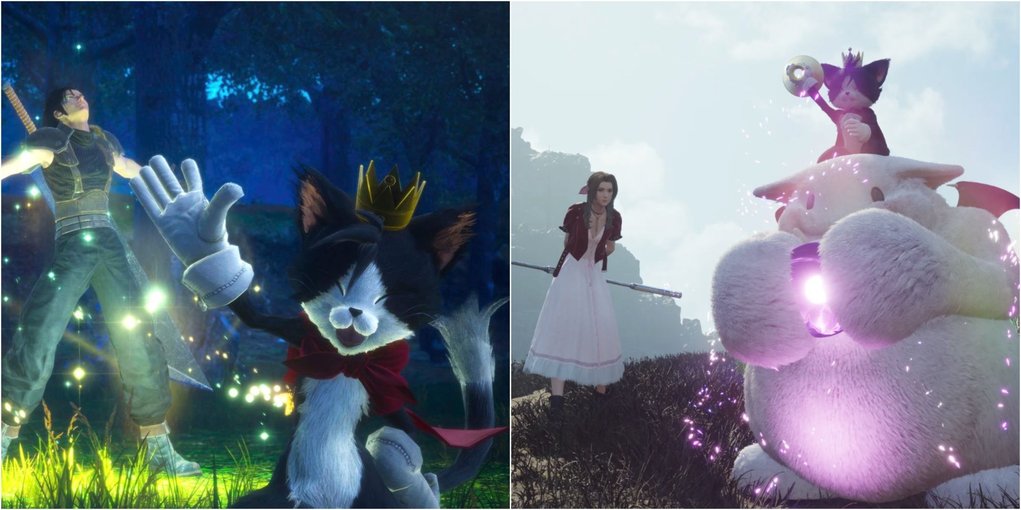 Cait Sith, Zack, And Aerith