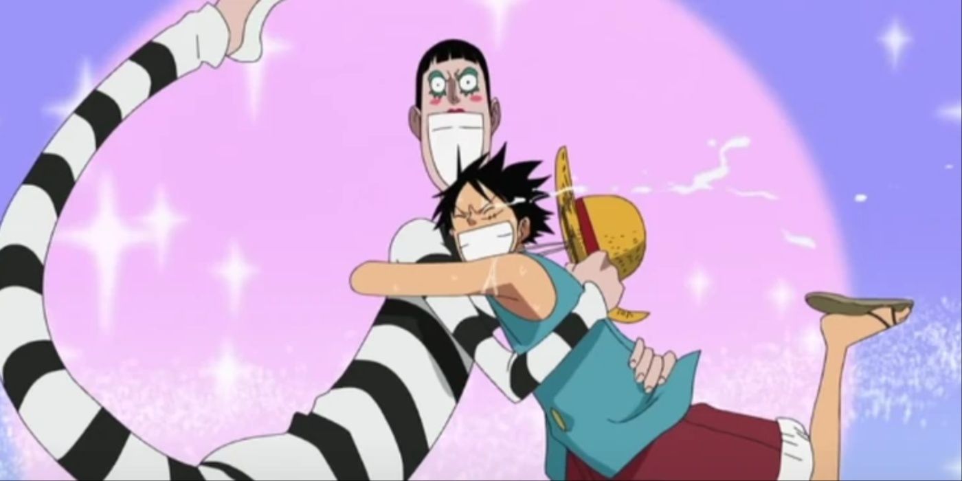 Luffy and Bon Clay Hugging In Impel Down In One Piece