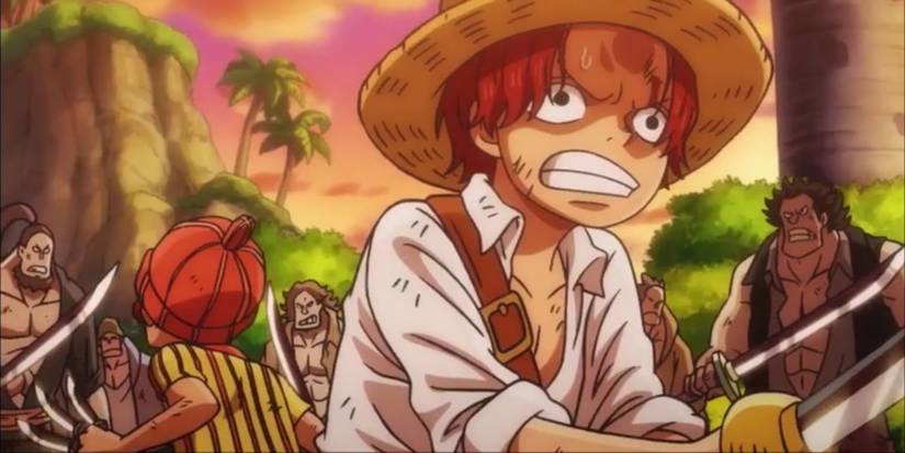 Young Shanks and Buggy Fighting The Whitebeard Pirates In One Piece