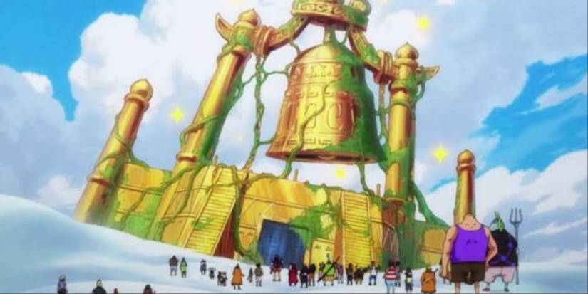 The Roger Pirates Reading The Skypeia Poneglyph In One Piece 