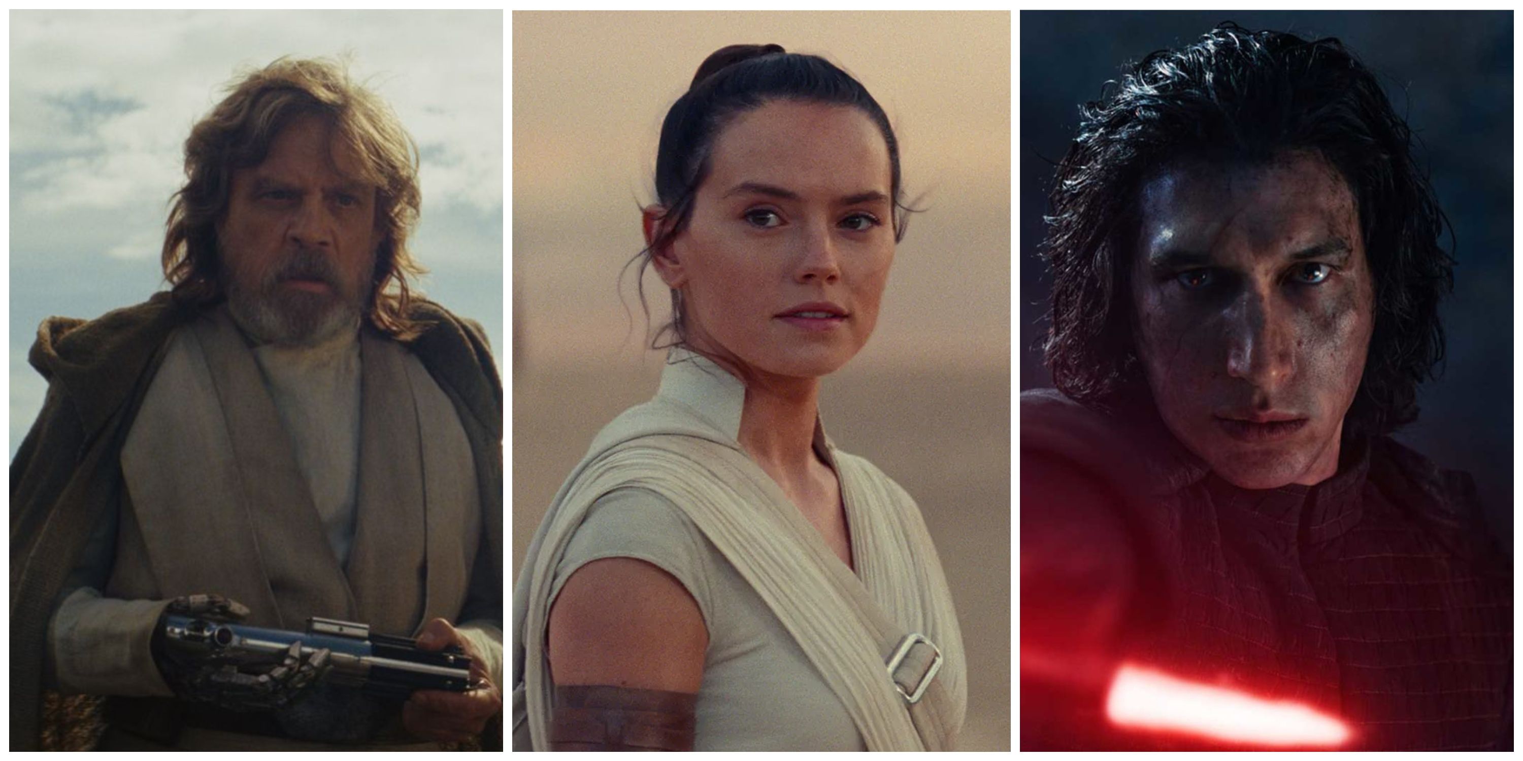 luke skywalker the last jedi, rey skywalker, kylo ren