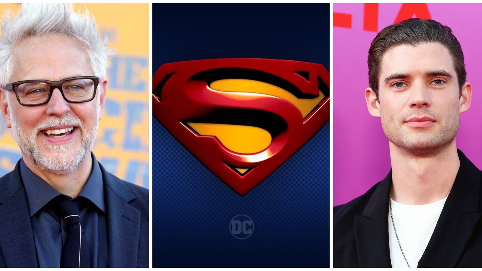 James Gunn/Superman Logo/David Corenswet