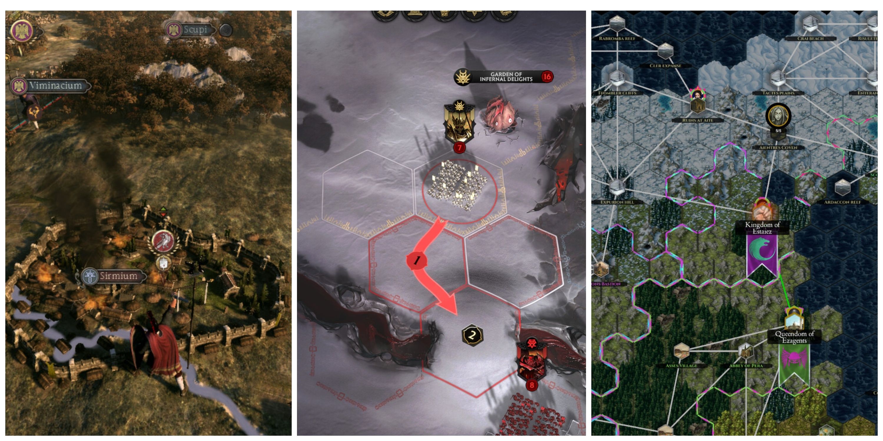 Darkest Grand Strategy Games, Ranked (Featured Image) - Total War: ATTILA + Solium Infernum + Shadows Of Forbidden Gods