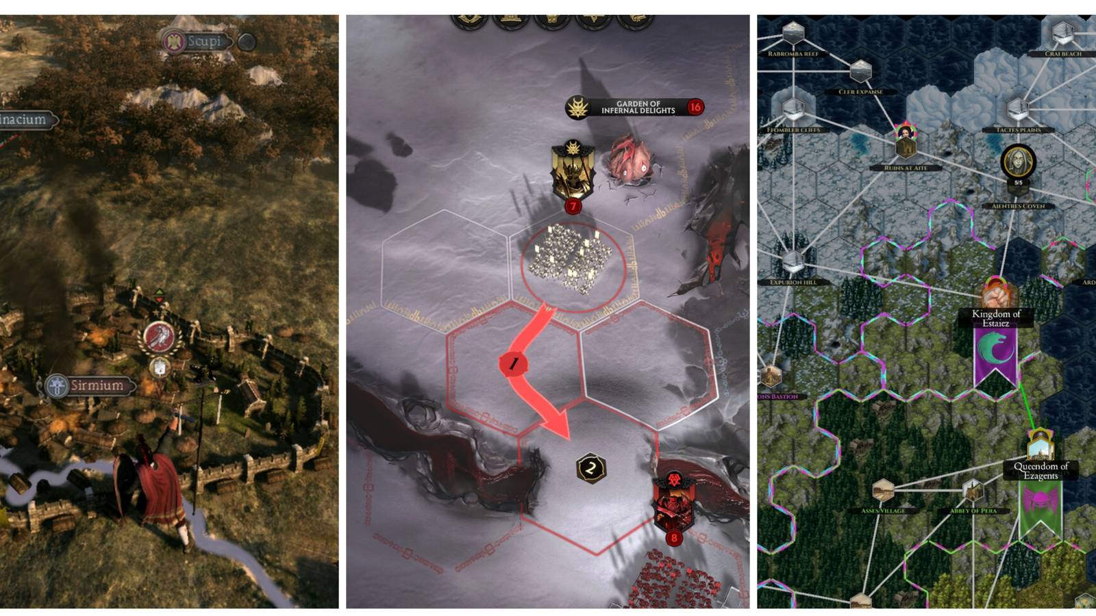 Darkest Grand Strategy Games, Ranked (Featured Image) - Total War: ATTILA + Solium Infernum + Shadows Of Forbidden Gods