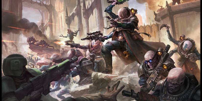 Genestealer Cults attacking imperial guard