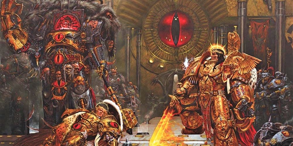 The Emperor faces of against Horus