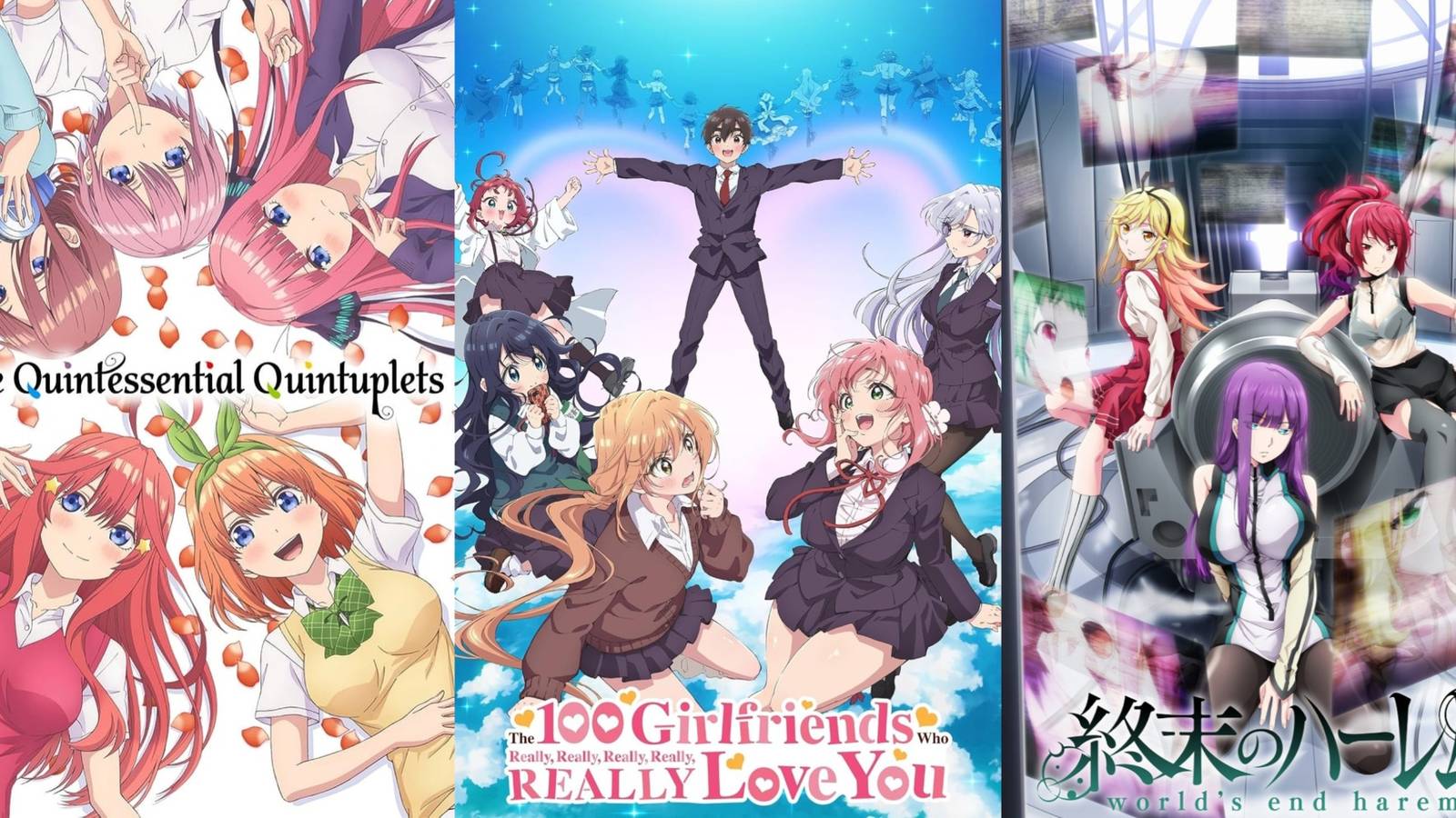 Best Harem Anime To Watch If You Love 100 Girlfriend featured image