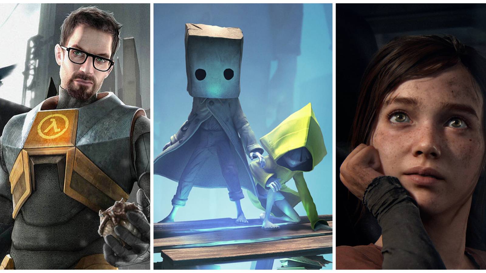 gordon freeman, little nightmares 2, ellie from the last of us