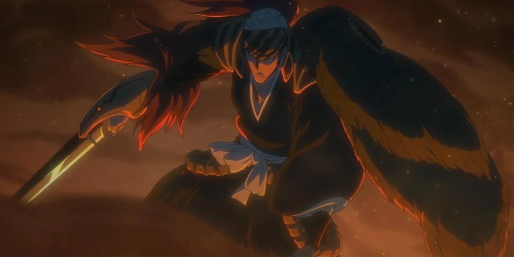 Renji Using His True Bankai Against Mask De Masculine In Bleach The Thousand-Year Blood War
