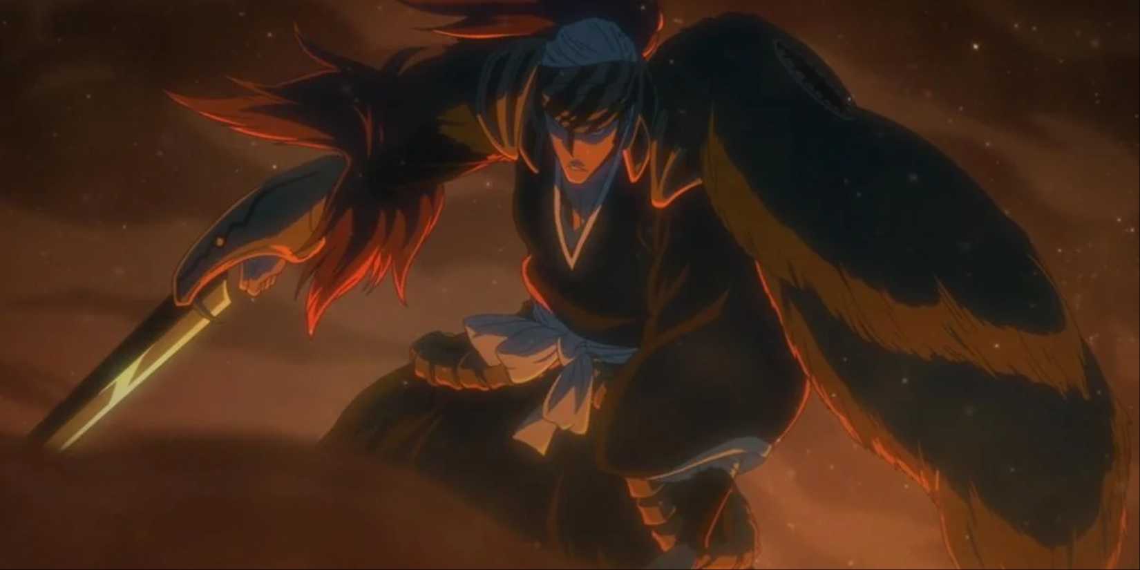 Renji Using His True Bankai Against Mask De Masculine In Bleach The Thousand-Year Blood War