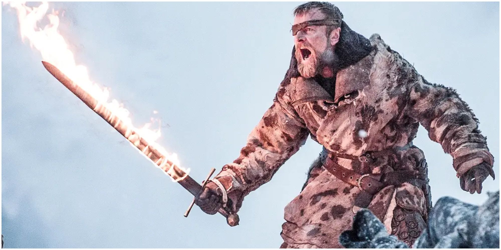 Beric Dondarrion's flaming sword in Game of Thrones.