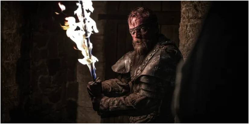 Beric Dondarrion's flaming sword in Game of Thrones.