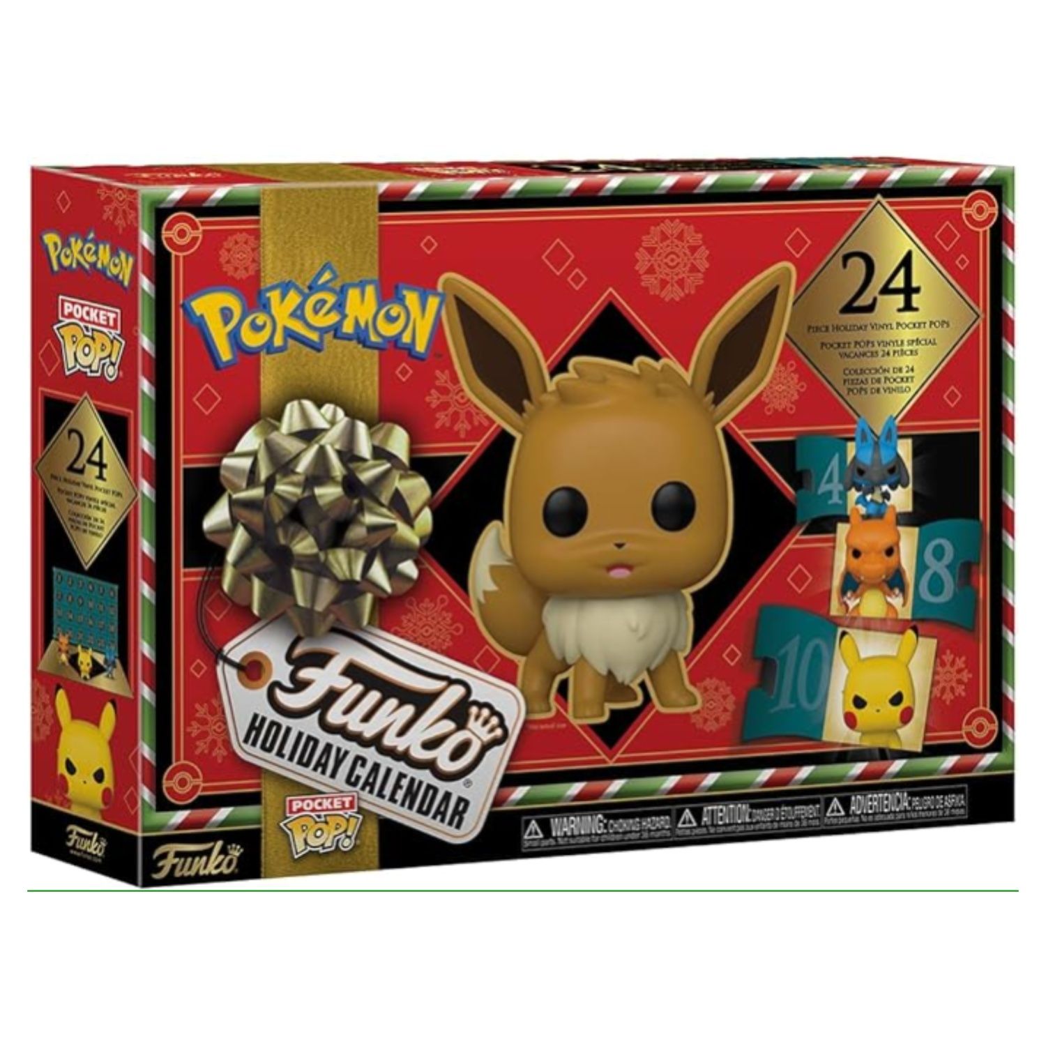 This product is a box with Pokémon printed on and features 24 miniatures