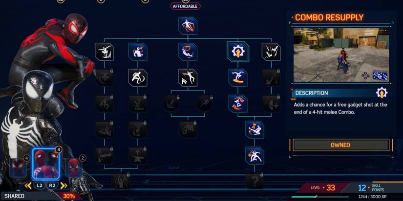 Combo Resupply skill in Marvel's Spider-Man 2
