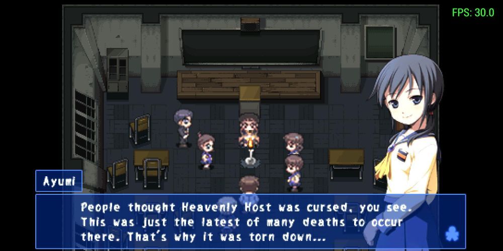 Gameplay screenshot from Corpse Party 