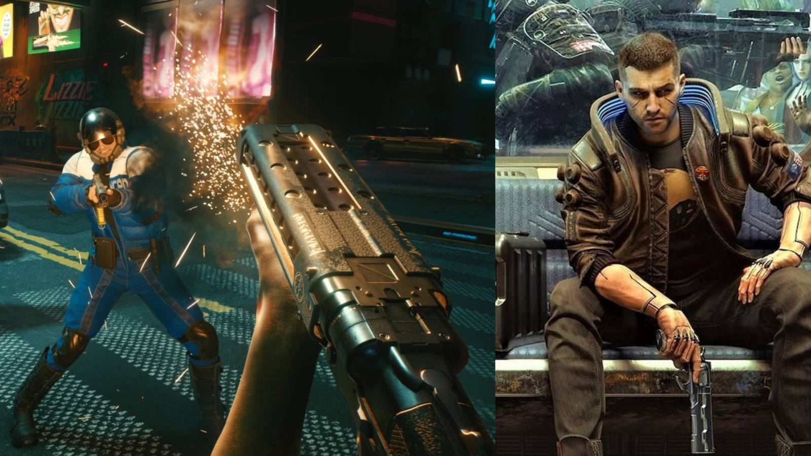 Cyberpunk 2077 Thermal Weapons in Action