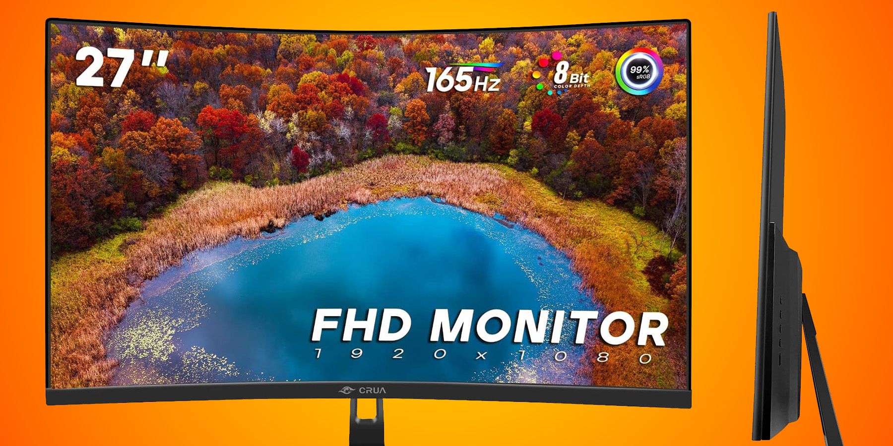 27 1080P 144hz/165HZ 1800R Ultrawide Monitors – CRUA-Monitor