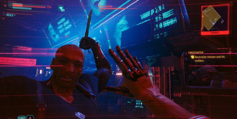 v getting stabbed by hansen