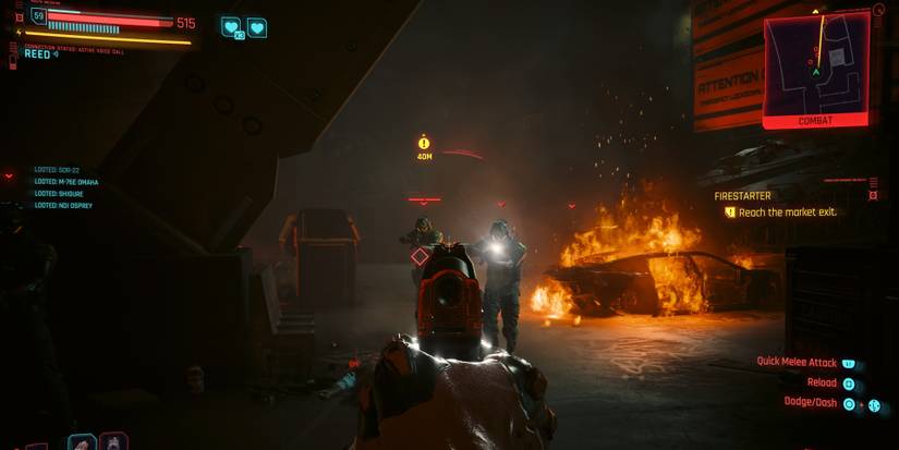 fighting hansen guards in the stadium market