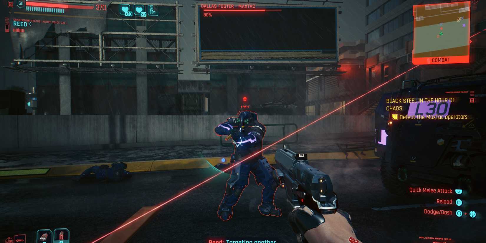 fighting maxtac with solomon reed