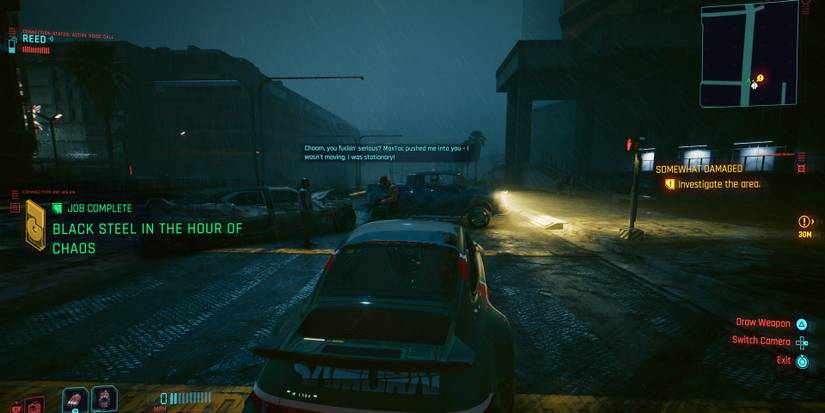 following songbird's traces in johny's Porsche 