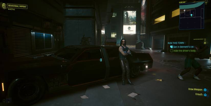 bennett's car in downtown