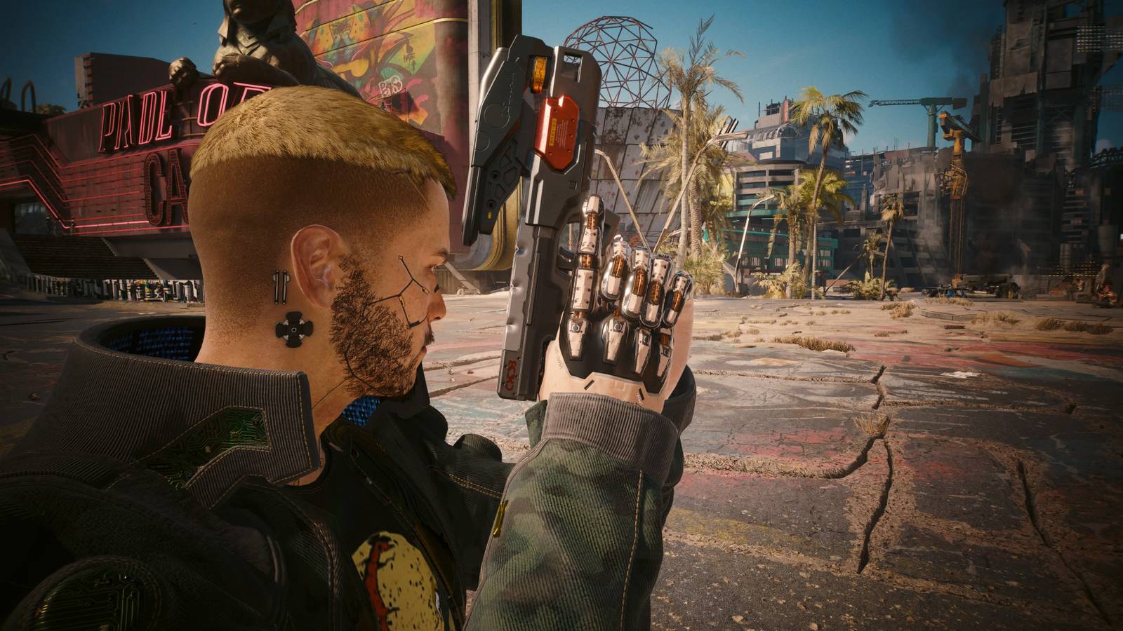 crimestopper pistol in the hands of V