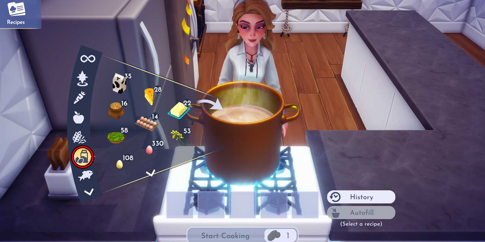 dairy and oil location in disney dreamlight valley