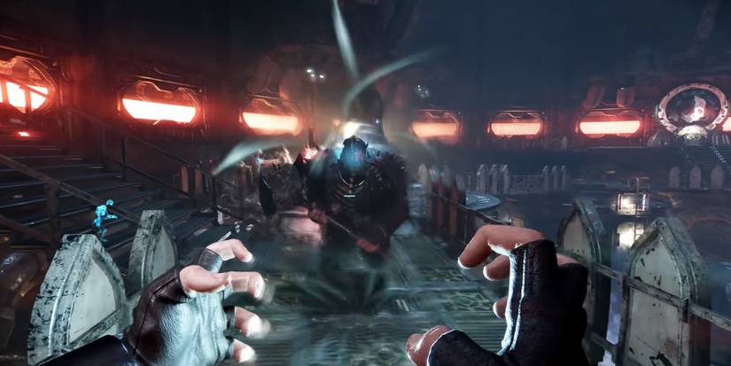 Brain Bursting a Crusher in Warhammer 40,000: Darktide