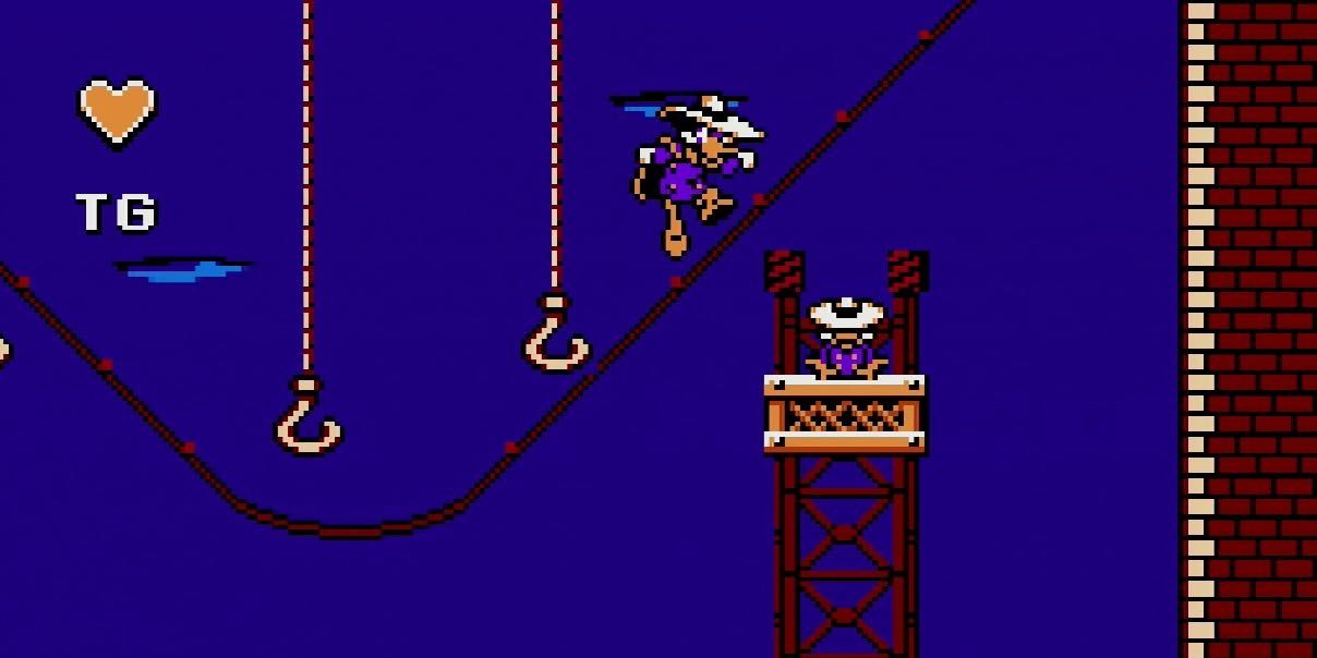 Darkwing in the Darkwing Duck game