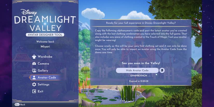 Disney Dreamlight Valley Avatar Designer Tool