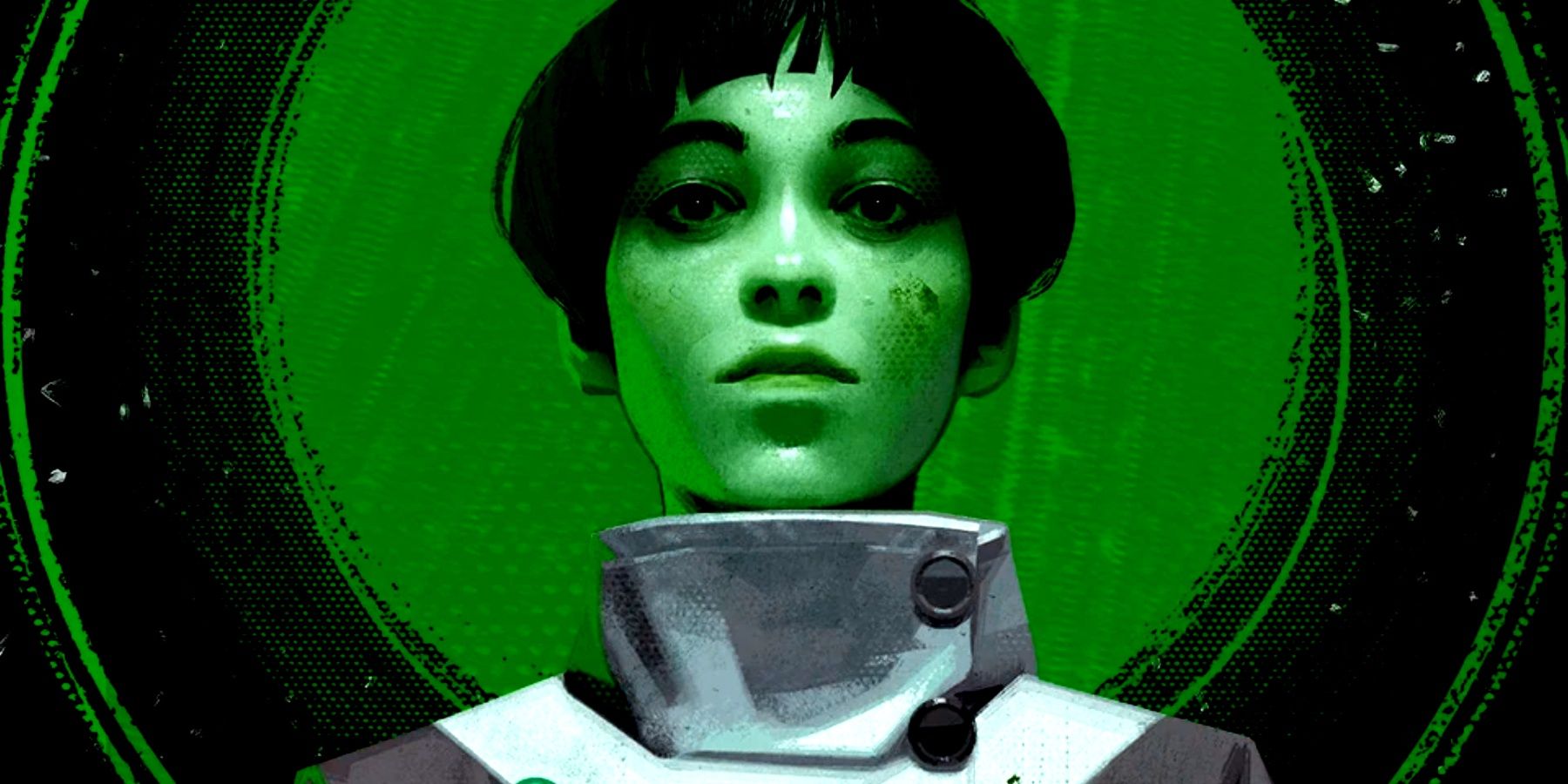 Deathloop visionary Harriet with a green filter
