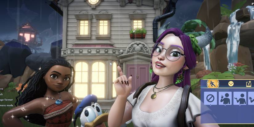 Disney Dreamlight Valley Player Character Moanna Donald Duck Photo Mode