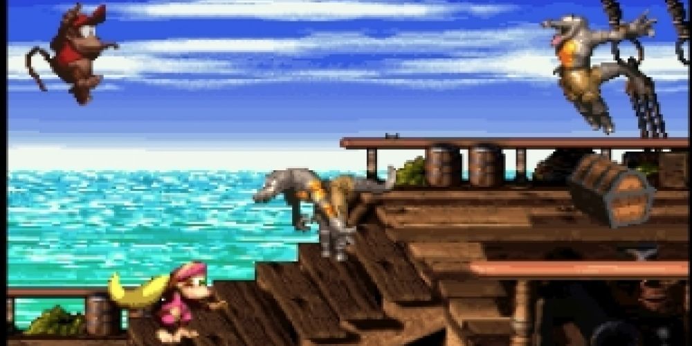 Gameplay screenshot from Donkey Kong Country 2 