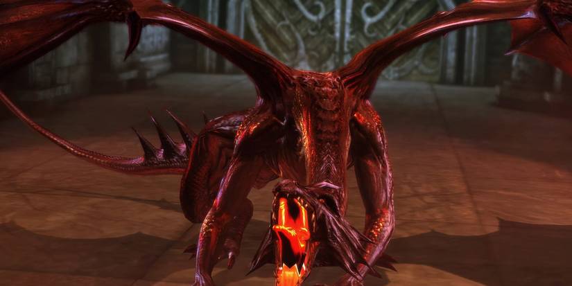 Red dragon from Dragon Age