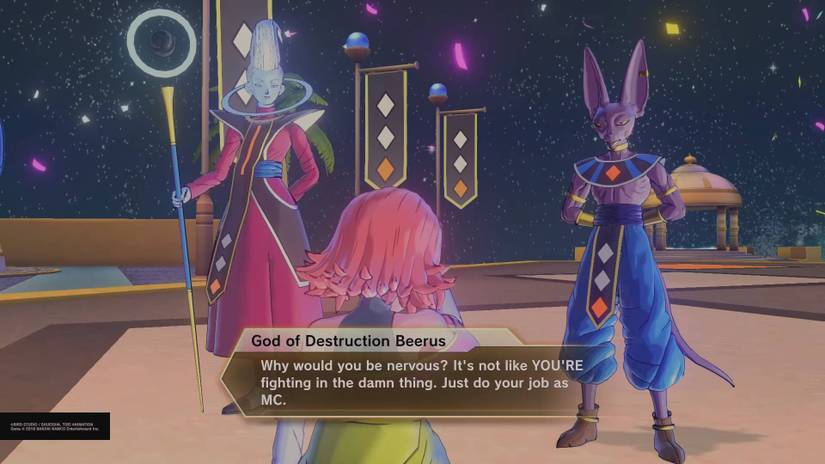 Dragon Ball Xenoverse 2_Festival of Universes_Beerus Whis Chronoa