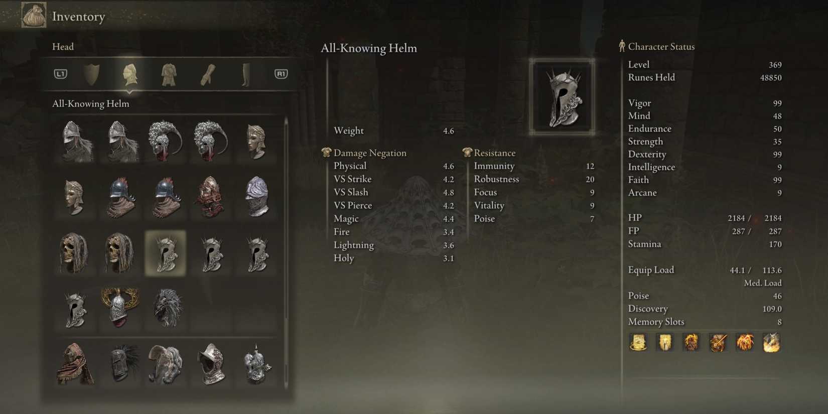 Duplicate Helmet pieces in Elden Ring.