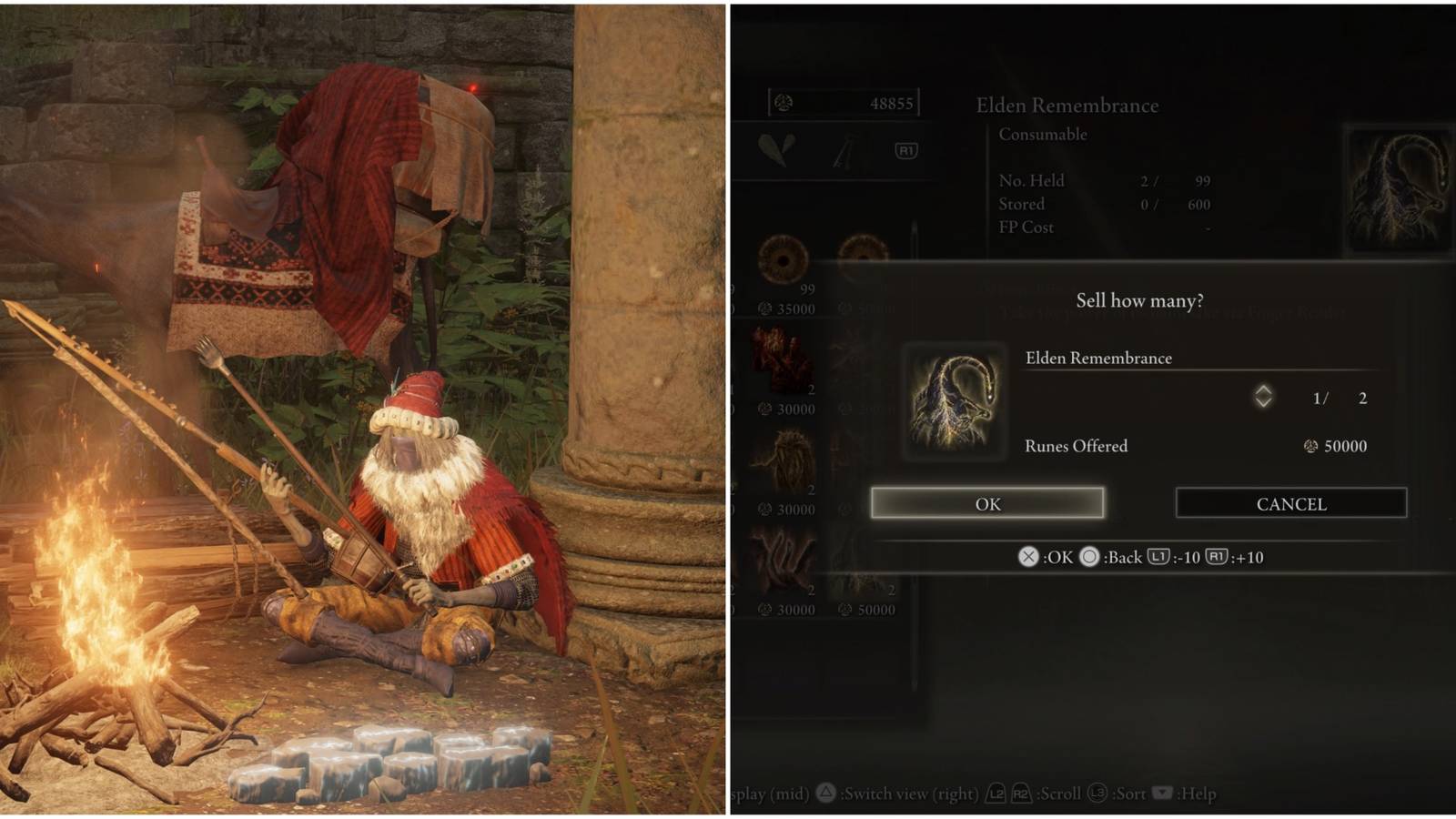 Merchants in Elden Ring.