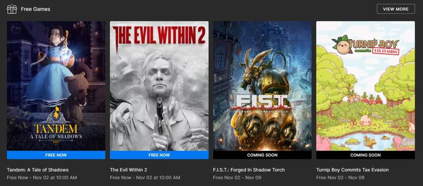 epic games store free games november 2023