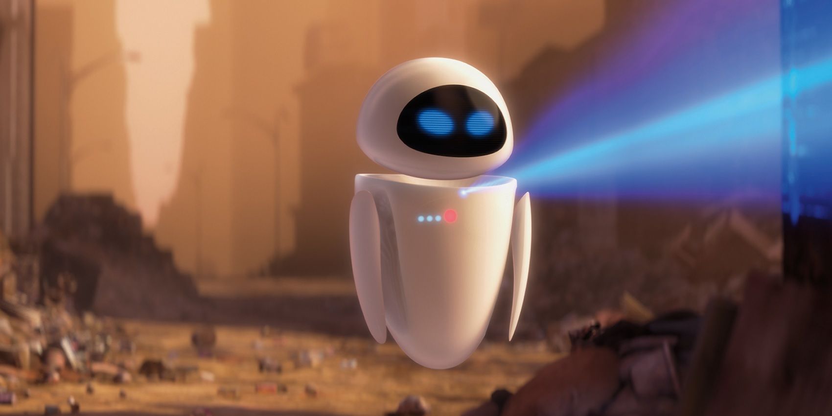 EVE scans her surroundings in WALL-E