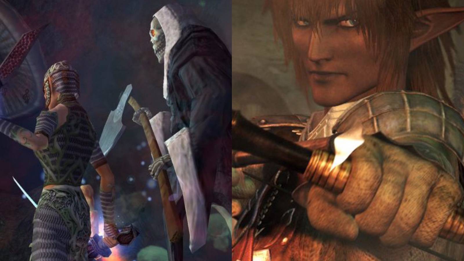 Everquest and FInal fantasy XI split image