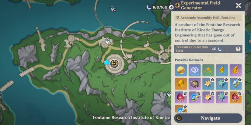 experimental field generator location Genshin Impact