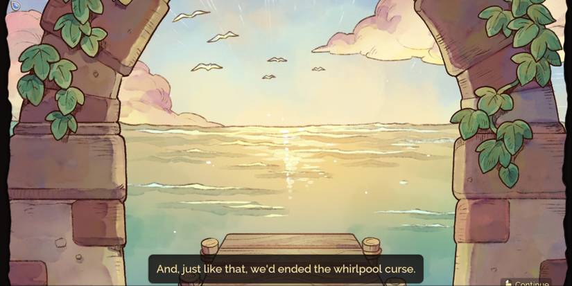 Fae Farm whirlpool cutscene