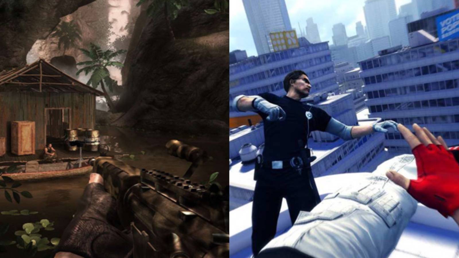 Far cry 2 and mirror' edge split image