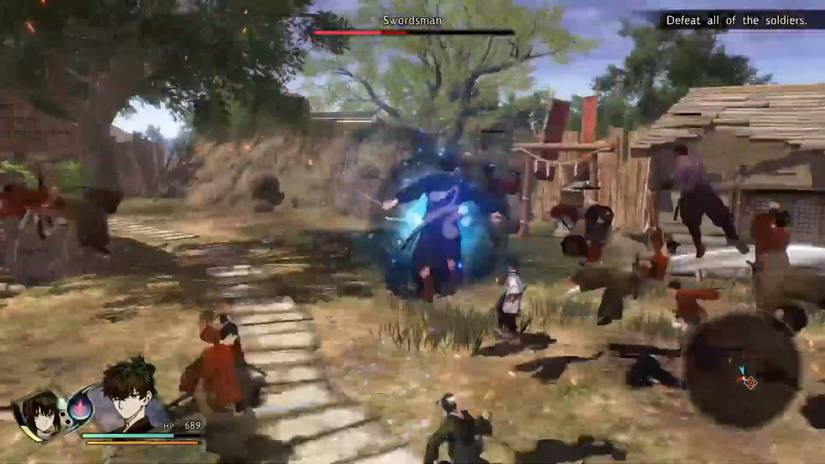 Fate Samurai Remnant_Iori Attacking_Water Style