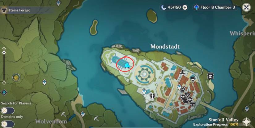 Favonius Cathedral Viewpoint Genshin Impact