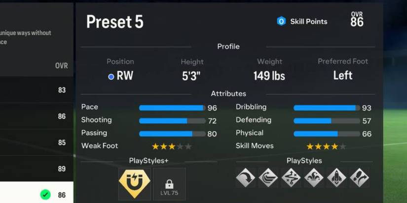 FC 24 Best Pro Clubs Builds Small Speedster