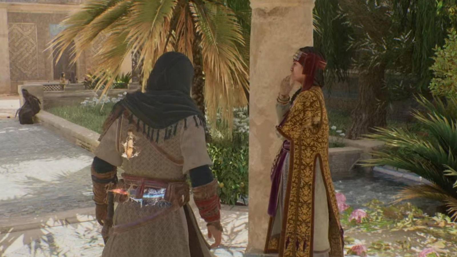 featured Assassins creed mirage How to Find the Poet Arib Resting in the Eastern Outer Courtyard (The Great Symposium)